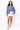 SAMPLE - Blue/Black Plaid Rhinestone Football Button Down LS Shirt
