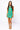 SAMPLE - Green Plaid With Rhinestone Footballs Tie Back Dress