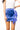 SAMPLE -Royal/White Silk Feather Skirt