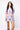 SAMPLE - Lavender & White Scattered Tiger Head Short Sleeve Sweater and Skirt Set