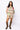 SAMPLE - Tan Groovy Cropped Footballs Sweatshirt and Shorts Set