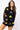 SAMPLE -  Black Multi Beaded Helmet Collared Top and Short Set