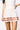 SAMPLE - White & Burnt Orange Pleated Cheerleader Skirt
