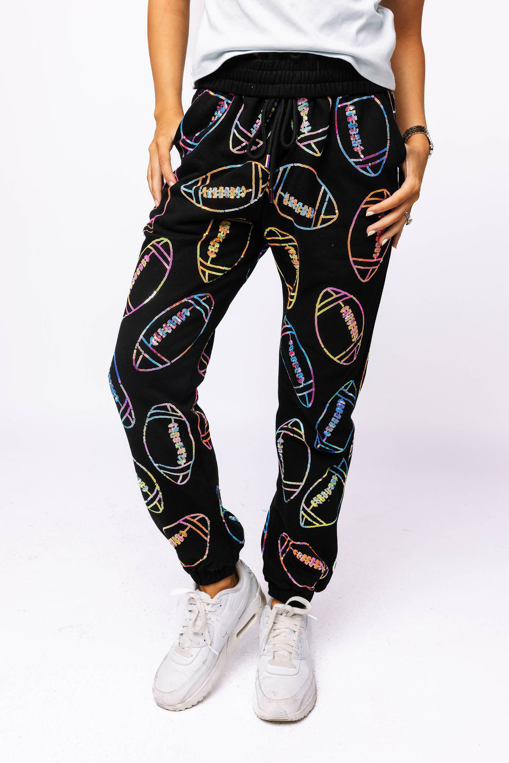 SAMPLE - Black Multi Football Jogger