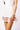 SAMPLE - White & Burnt Orange Pleated Cheerleader Skirt