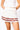 SAMPLE - White & Crimson Pleated Cheerleader Skirt