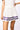 SAMPLE - White & Purple Pleated Cheerleader Skirt