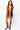 SAMPLE - Orange Trim Full Sequin Hound Dog Vest Dress