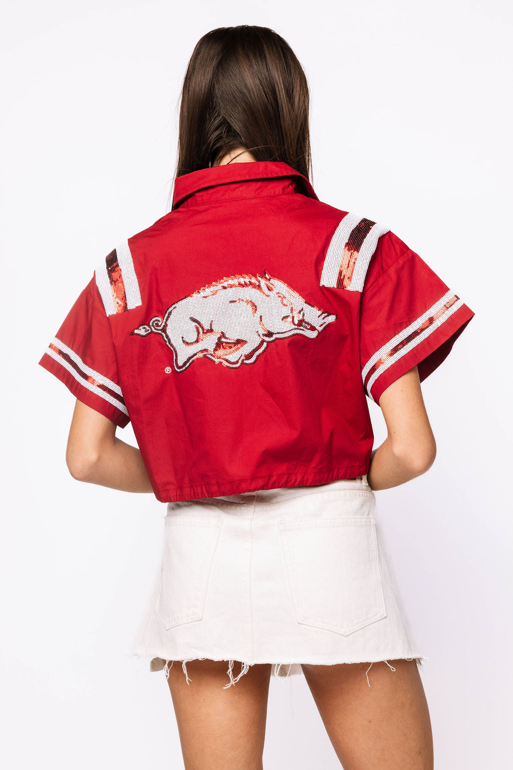 Licensed Sample - Arkansas Cotton Tie Bottom Jersey Top