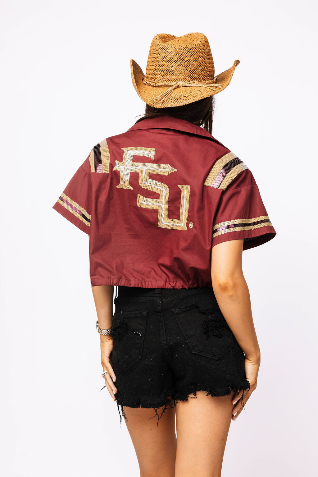 Licensed Sample - FSU Cotton Tie Bottom Jersey Top