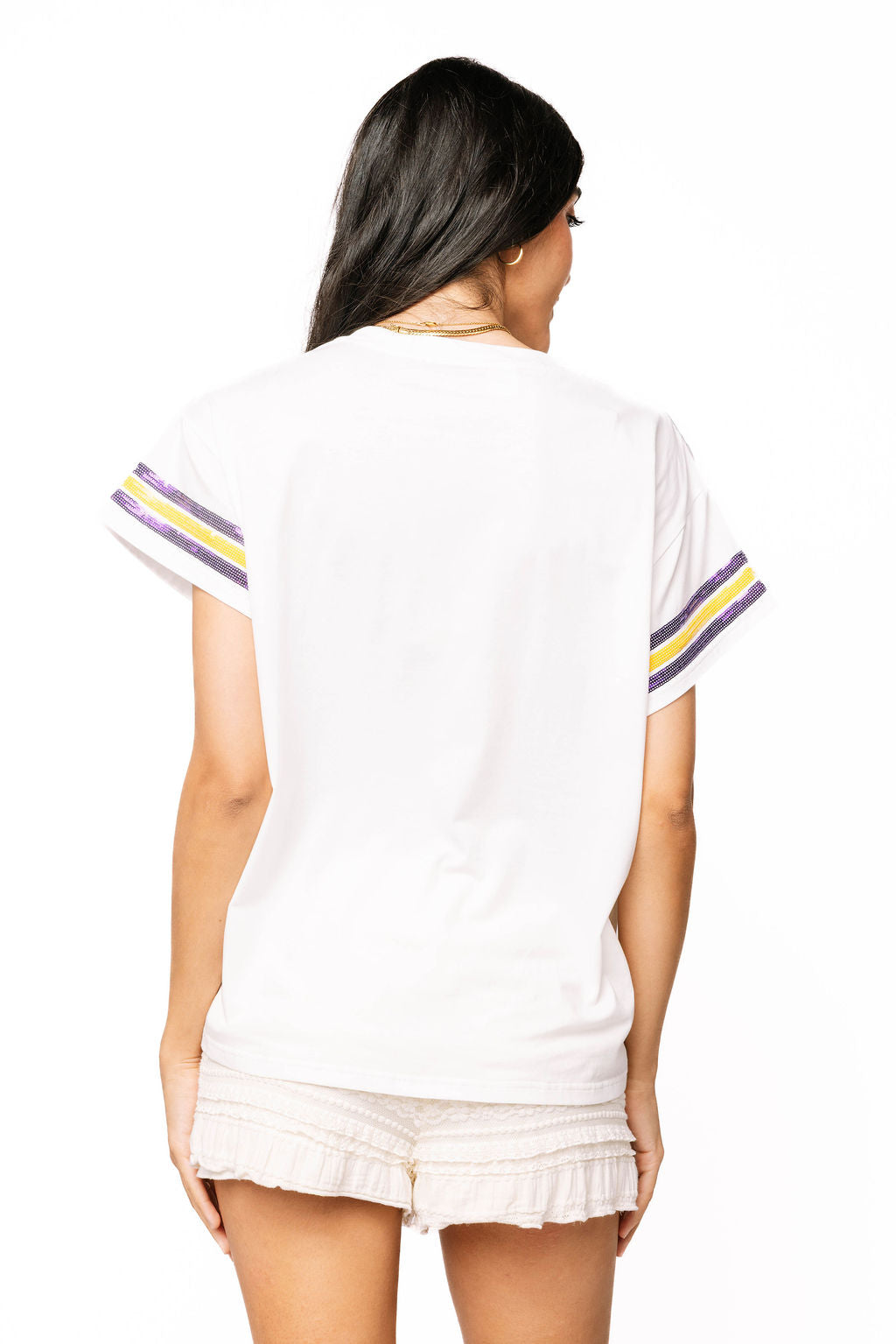 Licensed Sample - ECU Mascot Sequin Flower Tee