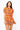 SAMPLE -  Orange Footballs & Stars Poof Sleeve Knit Top and Skirt Set