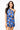 SAMPLE -  Royal Blue Footballs & Stars One Shoulder Top and Skort Set