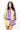 SAMPLE - Purple & Yellow Colorblock Football Sweatshirt and Shorts Set