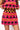 Hot Pink, Black & Orange Checker Trim Halloween Icon Skirt