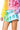 Colorblock Multi Skull Short