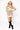 White, Black & Orange Stripe 'Trick or Treat' Top