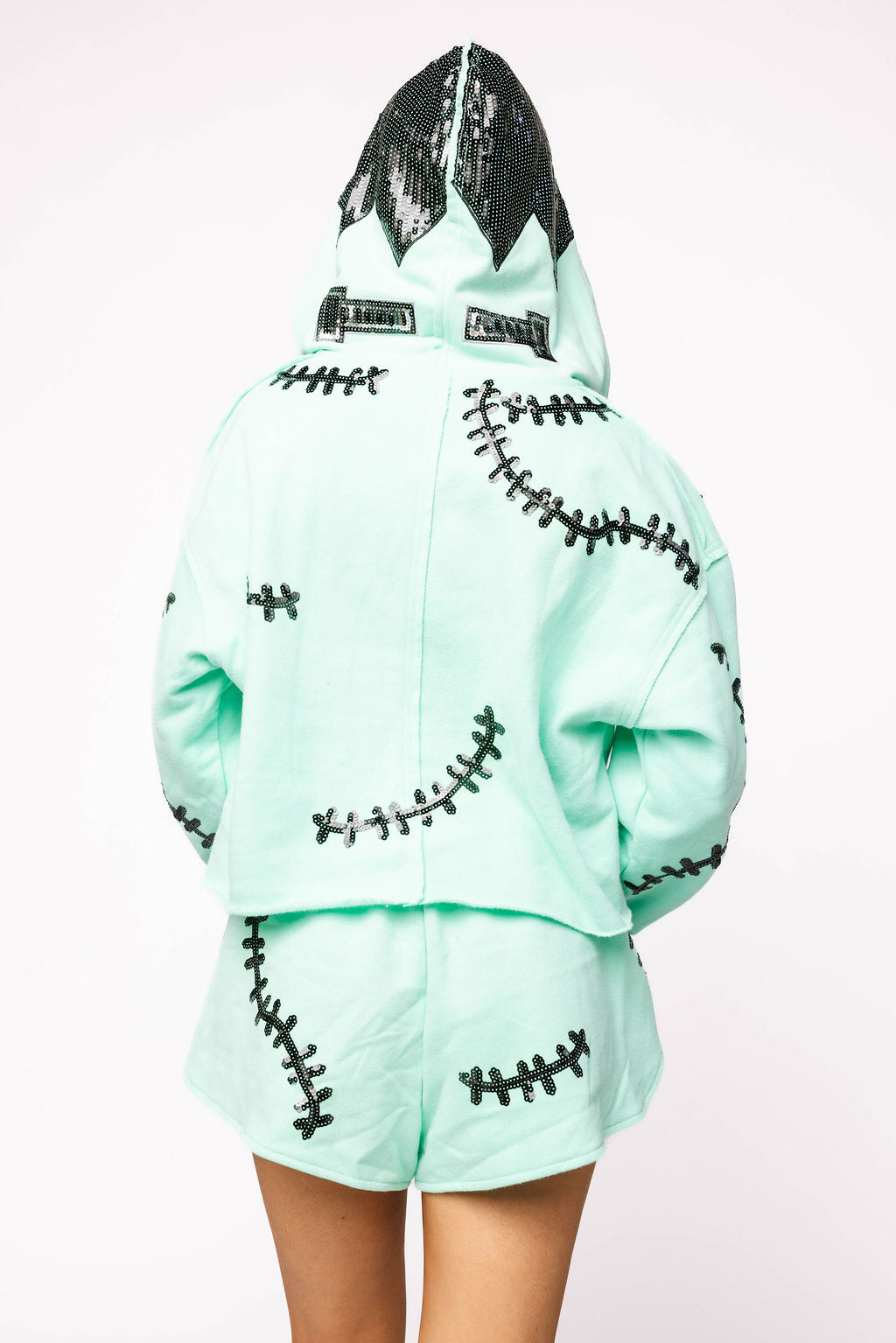 Sample Mint Green & Black Frankenstein Short