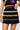 Black, Purple, Orange & Green Stripe Skirt
