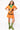 Orange Pumpkin Collar Dress