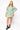 Sample Seafoam Multi pumpkin Zip Up Collar Dress