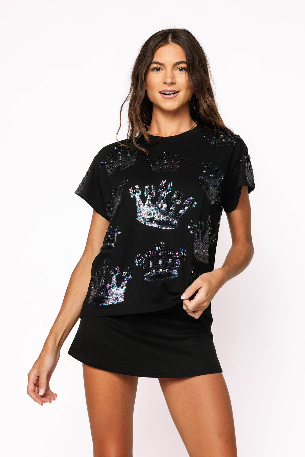 Sample Black Spider Crown Tee