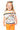 Kids White, Black & Orange Stripe 'Trick Or Treat' Top