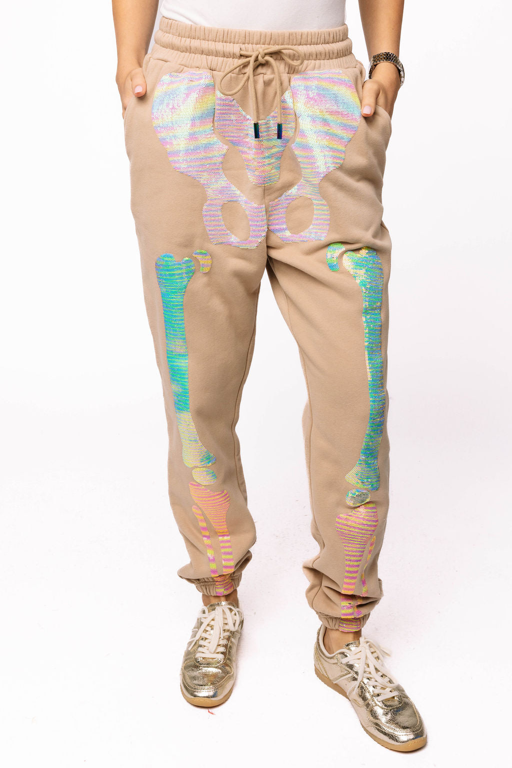 Sample Nude Multi Skeleton Jogger