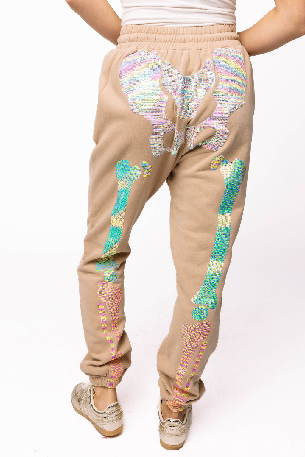 Sample Nude Multi Skeleton Jogger