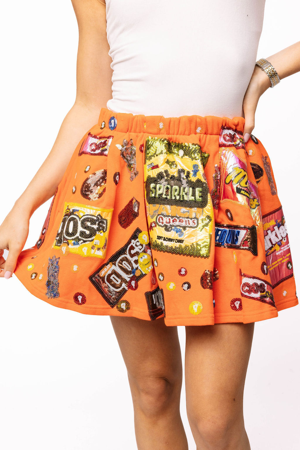 Sample Orange Queen of Candy Skort