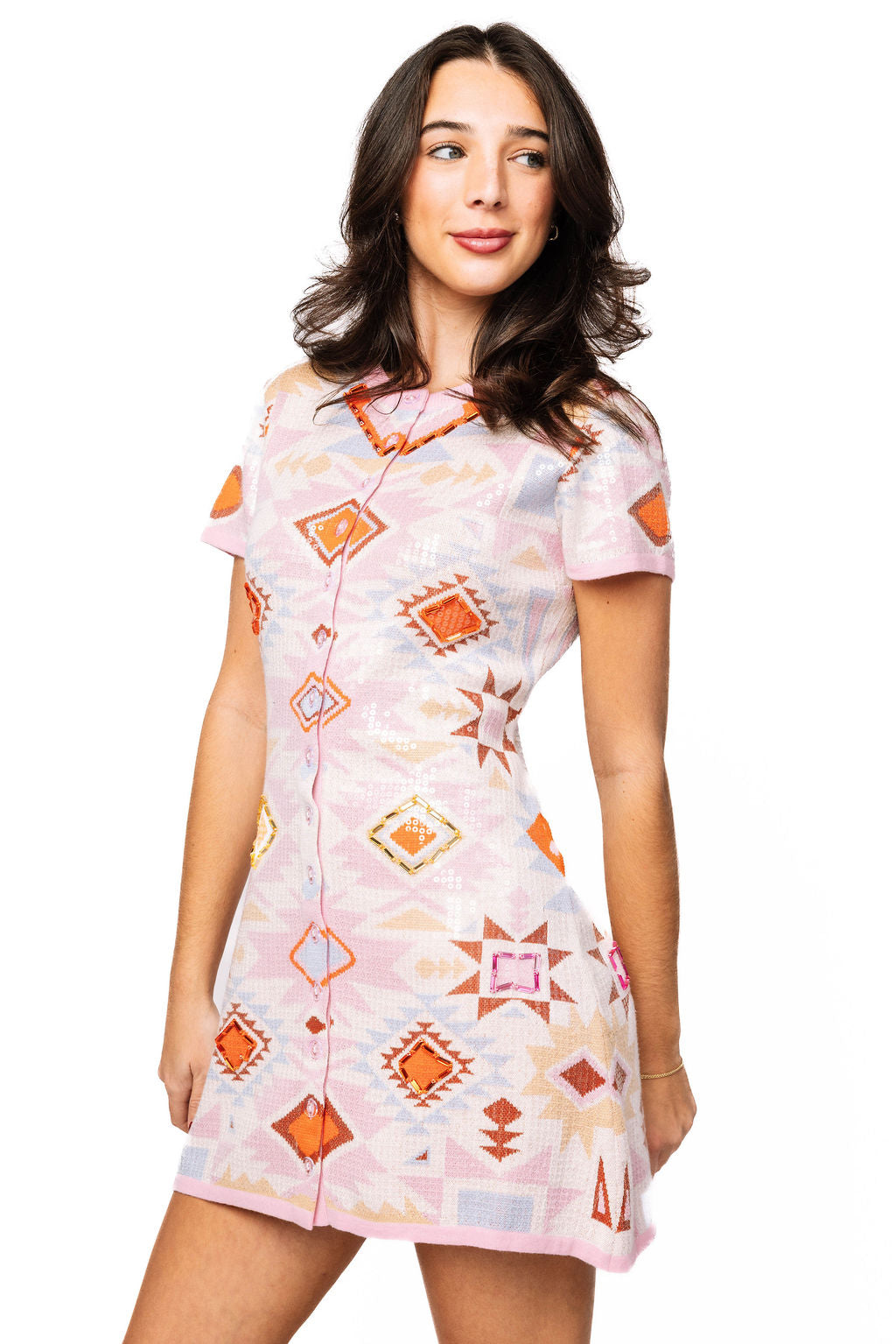 pink aztec dress Pink Aztec Print Maxi Dress Lularoe