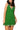 Green Flower Trim Tank Dress