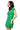 Green Groovy Shamrock Short Sleeve Knit Dress