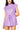 Purple Rhinestone Zip Up Romper