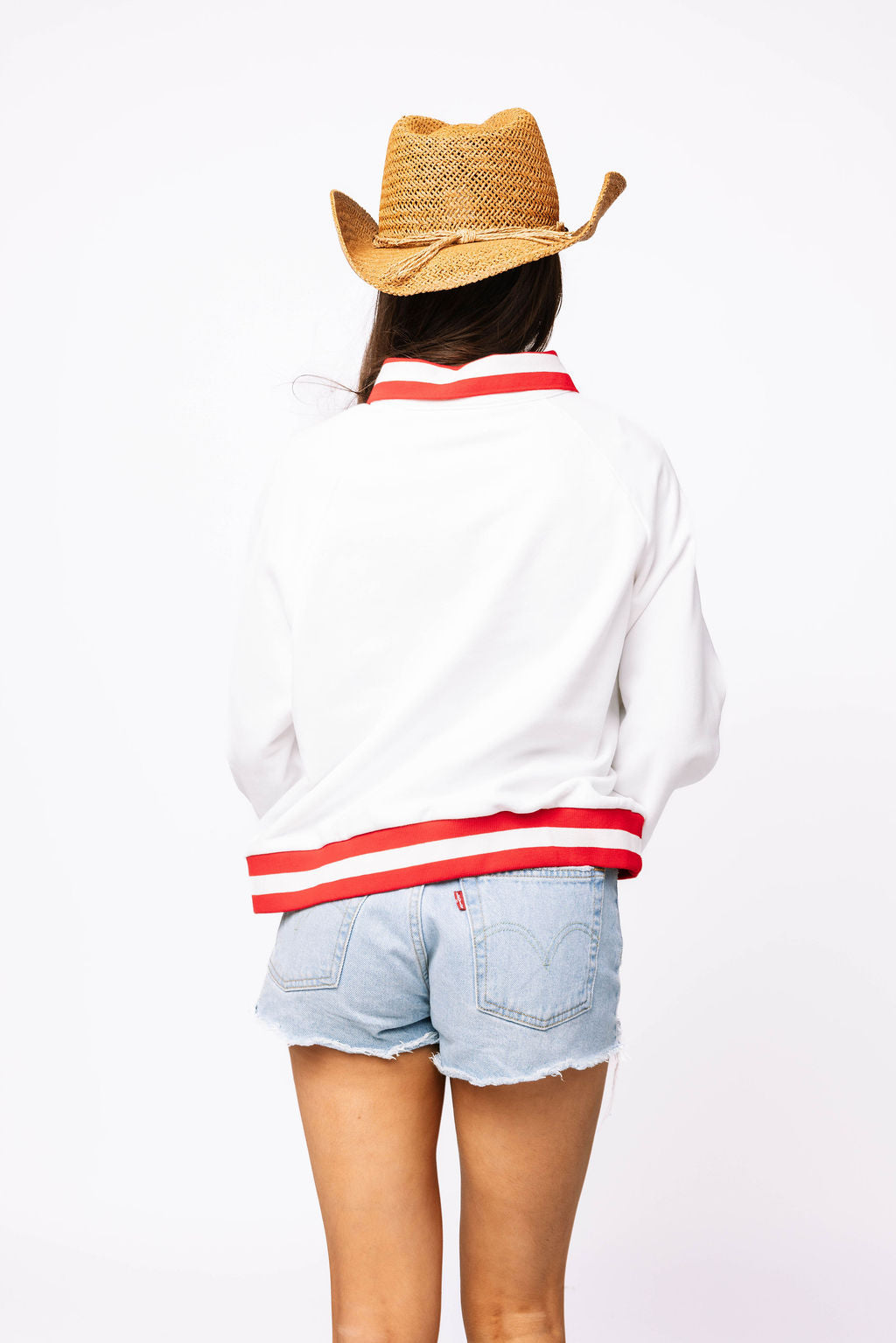 Licensed Sample - Alabama Striped Collar Circular Mascot Sweatshirt