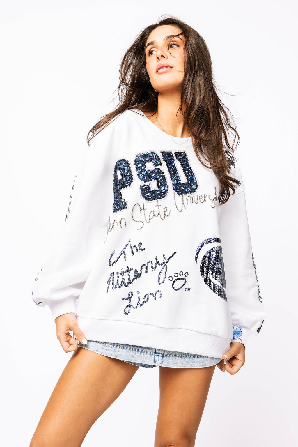 Licensed Penn State Big Icons Scattered All Over Sweatshirt