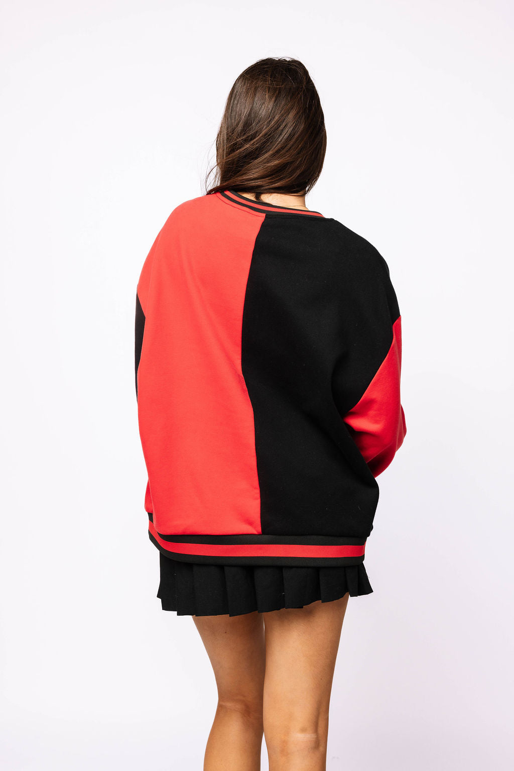 Licensed Sample - UGA Black Colorblock Sweatshirt