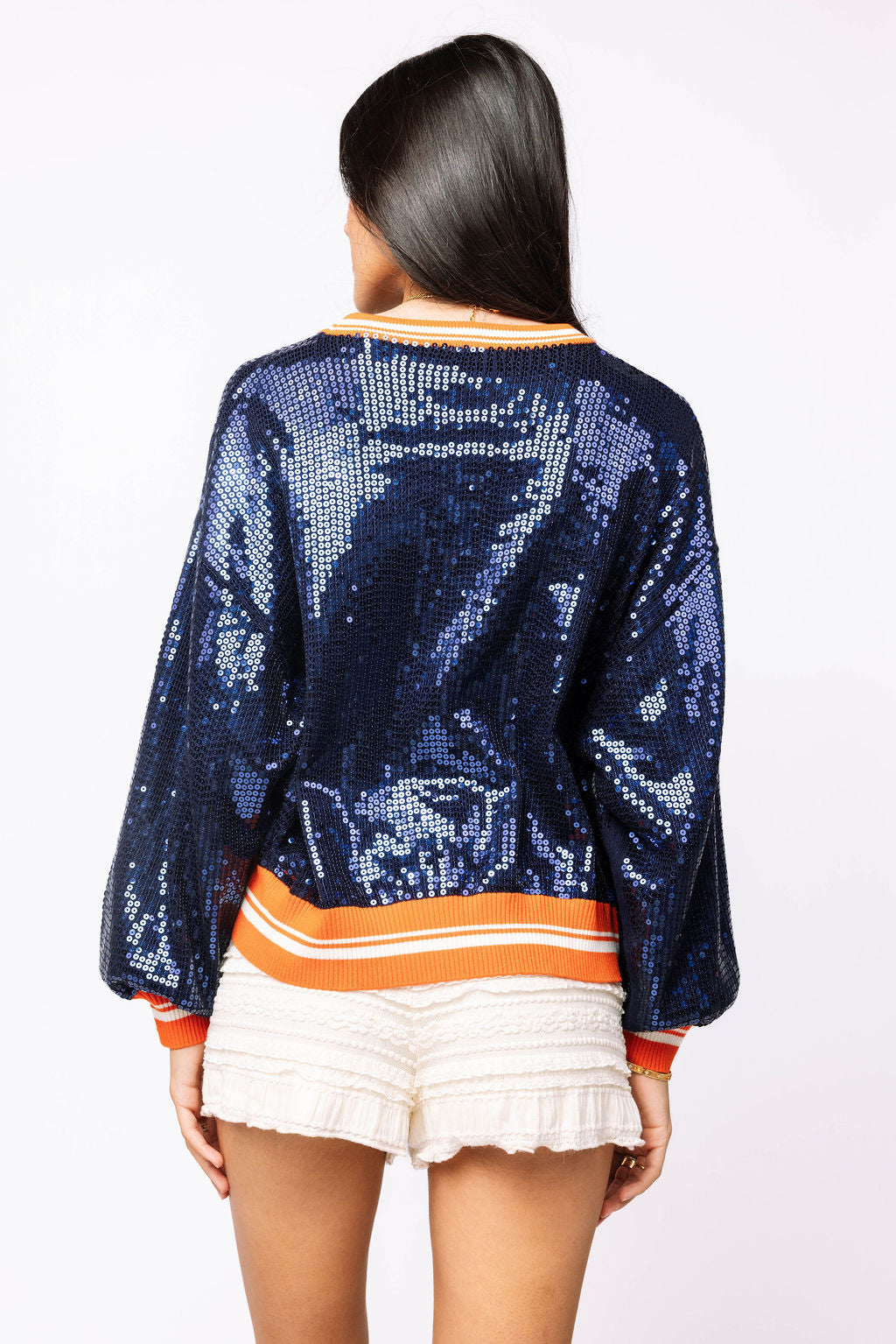 Licensed Sample - Auburn Full State Sequin Mascot Sweater