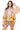 Colorblocked Striped Butterfly & Sunflower Button Up Top