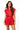 Red Rhinestone Zip Up Romper