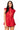 Crimson Rhinestone Zip Up Romper