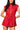 Crimson Rhinestone Zip Up Romper