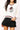 Licensed Georgia V Neck Striped Cuff LS Sweater With Small Mascot