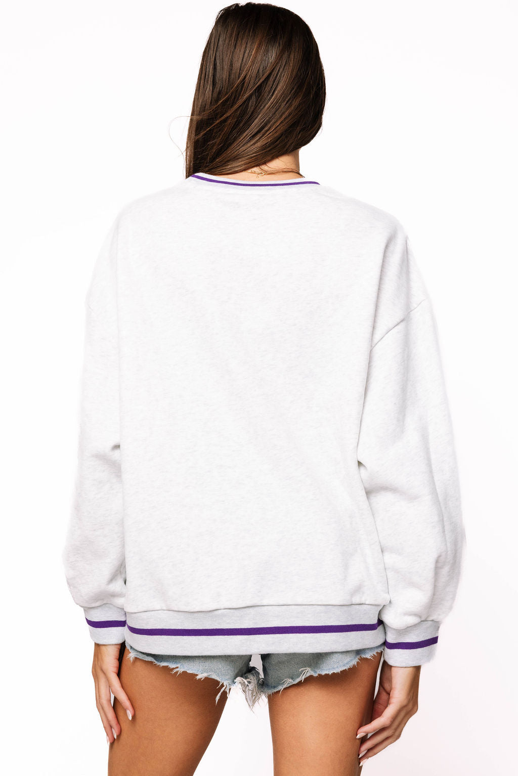 Licensed Sample - Clemson Plaid Letter Sweatshirt