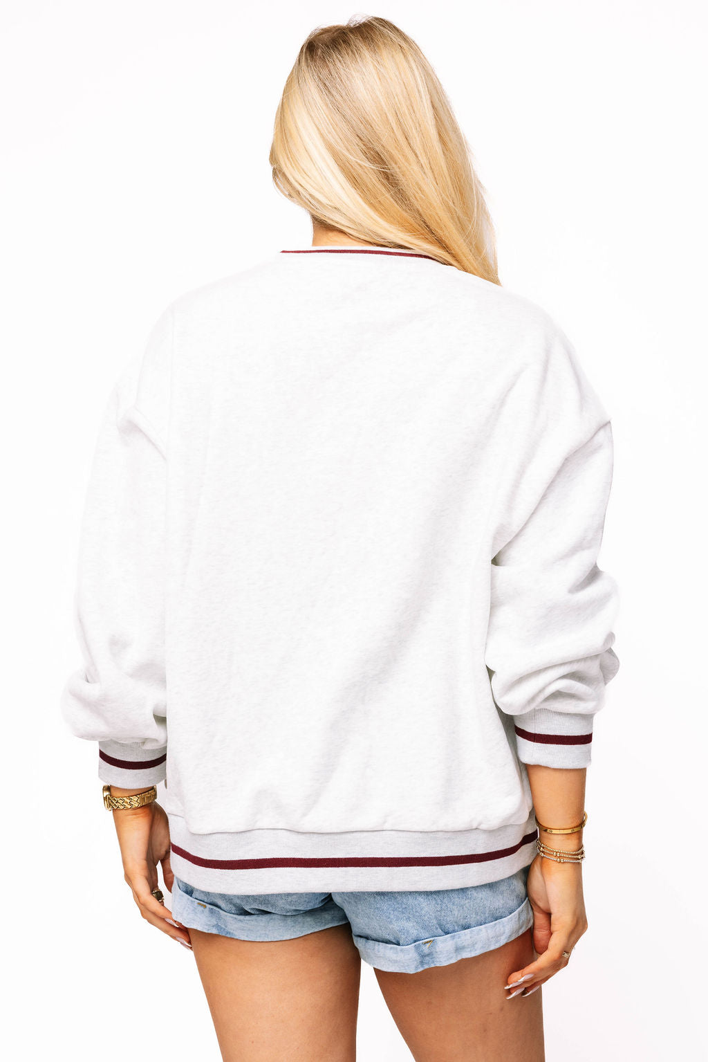 Licensed Sample - FSU  Plaid Letter Sweatshirt