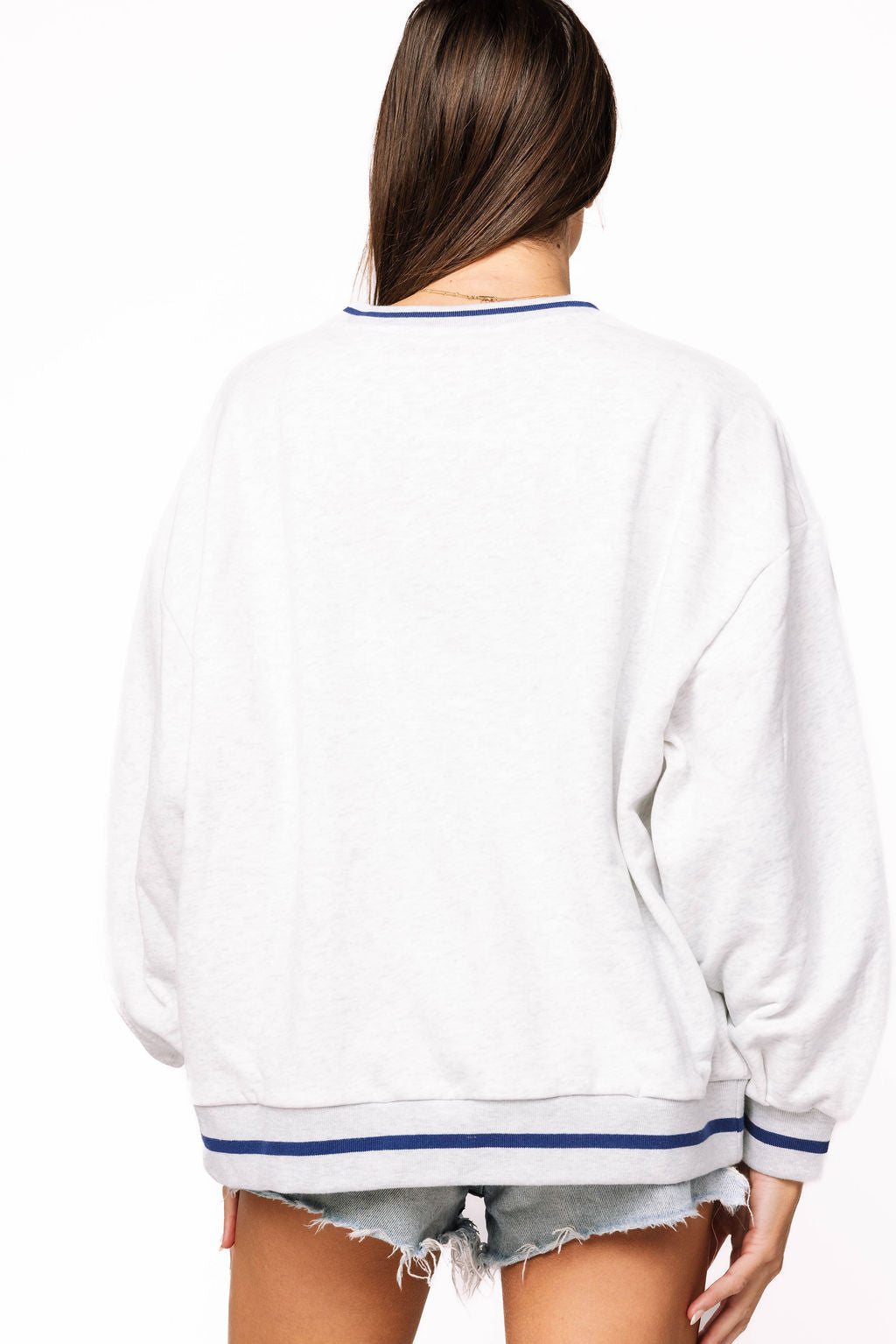 Licensed Sample - La Tech Plaid Letter Sweatshirt