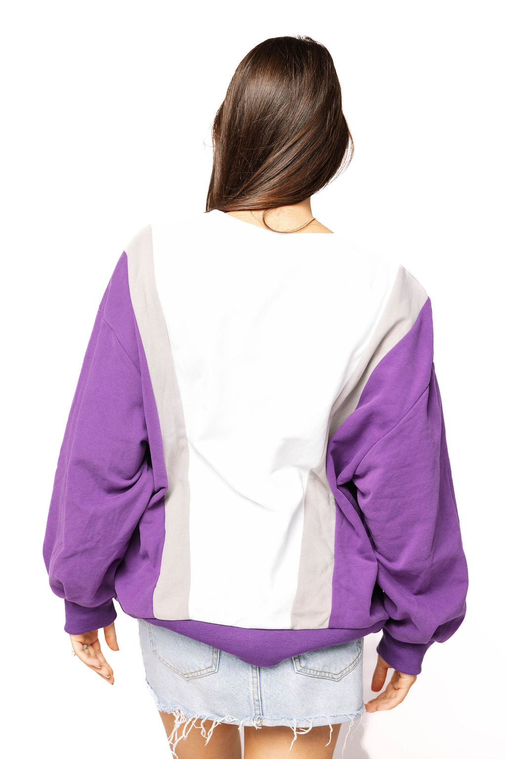 Licensed Sample - TCU Football Player With Flag Sweatshirt