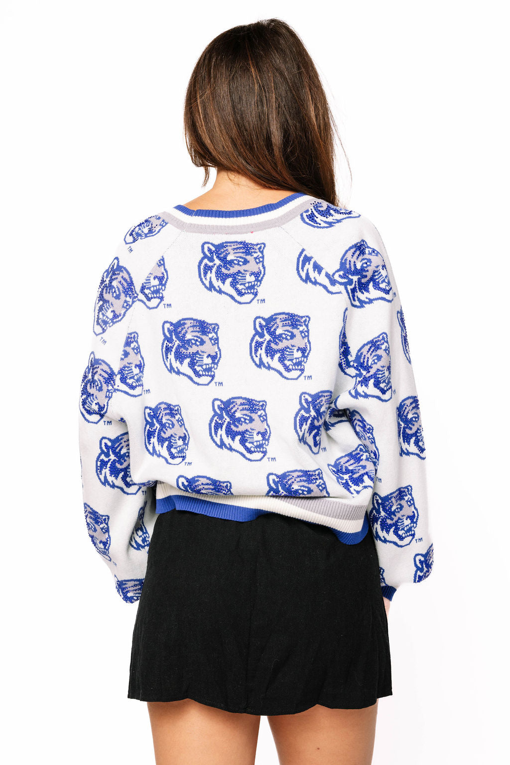 Licensed Sample - Memphis Knit in Mascot Rhinestone Cardigan