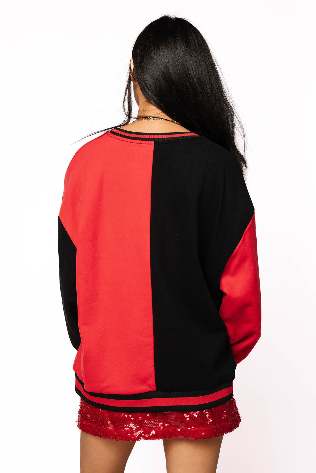 Licensed Sample - Georgia Black Colorblock Sweatshirt