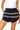 Sample - Navy, White & Orange Skinny Stripe Shorts
